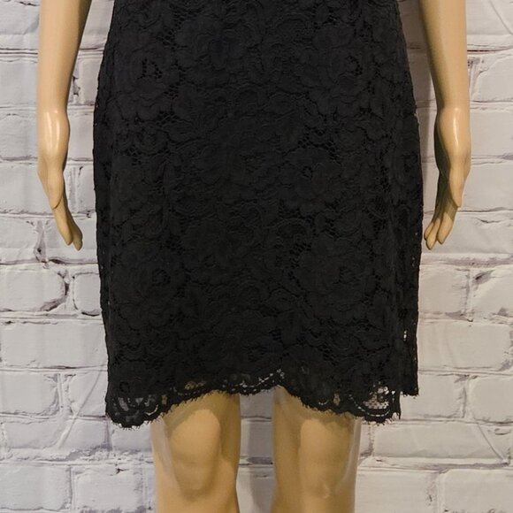 NWT!! DKNY, Stunning black short sleeve lace sheath dress - Picture 10 of 16